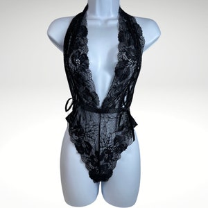 Plus Size Silk Lace Teddy Bodysuit And Corset Set Back For Women