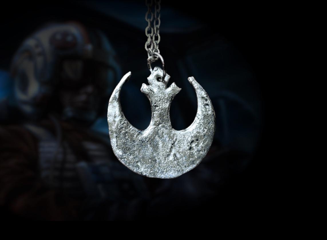Pendentif Jedi Order Star Wars – Acier Inoxydable (Neuf, Souvenir, Argenté)