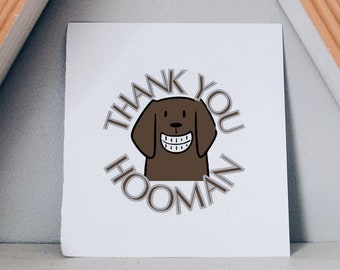 Thank You Card From The Dog