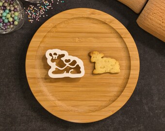 Lamb cookie cutter, sheep cookie cutter, cookie cutter, animal cookie stamp, cookie cutter, cookie stamp, farm cookie cutter