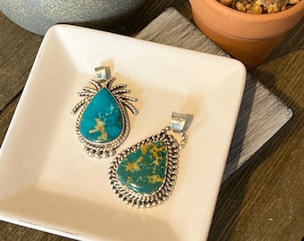 Royston pendant, Southwestern design, Turquoise Pendant, Royston Mine, Nevada Turquoise, Native Inspired, Royston Turquoise necklace