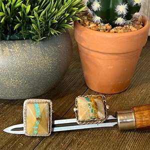 Royston Ribbon ring, Southwestern design, Turquoise ring, Royston Mine, Nevada Turquoise, Native inspired, rare turquoise