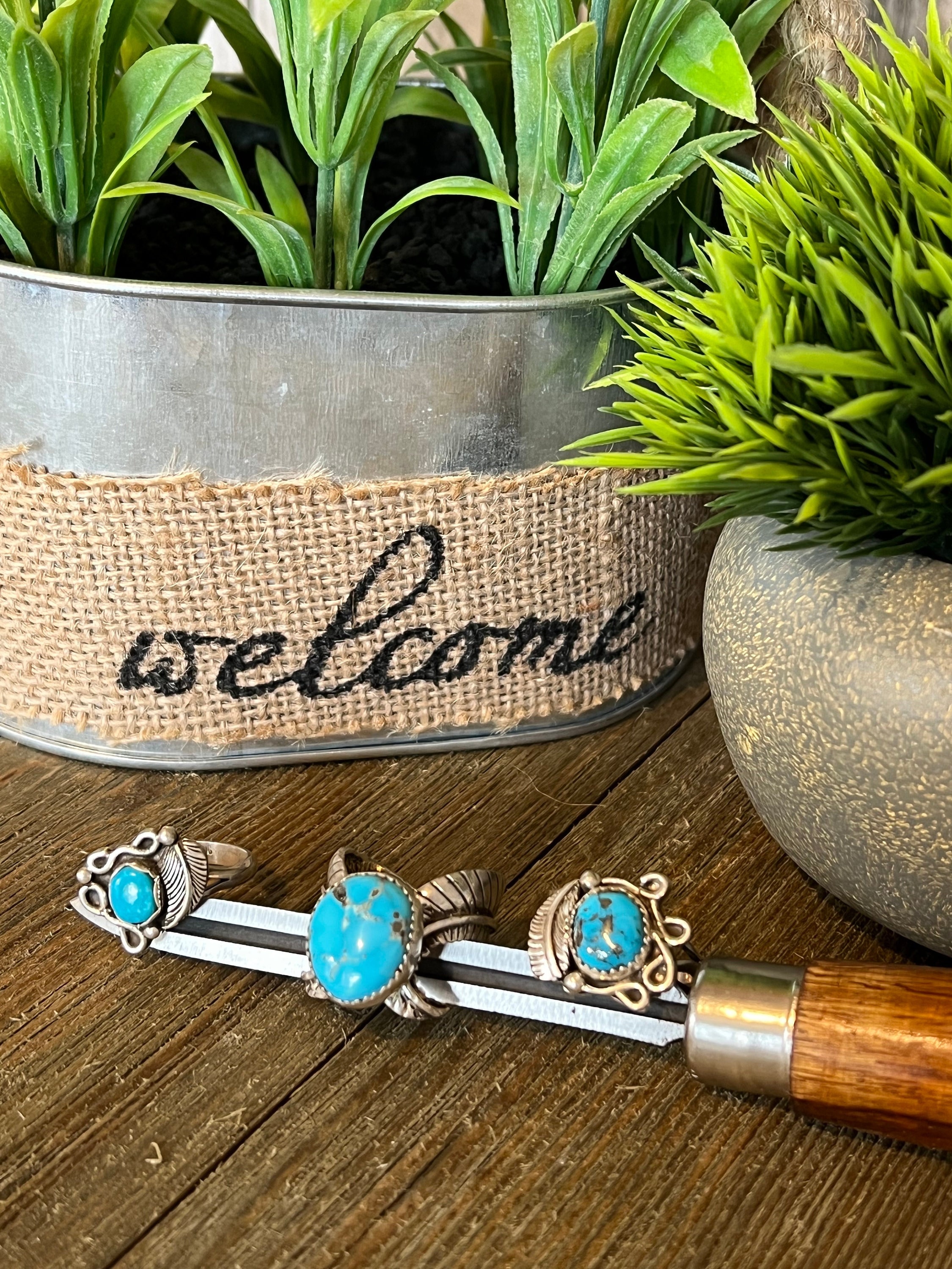 Sleeping Beauty Ring, Southwestern Design, Turquoise Ring