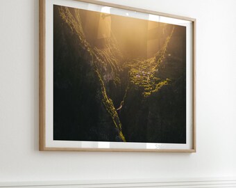Madeira Island, Portugal - Fine Art Poster Print, Aesthetic Print, Aerial Photography