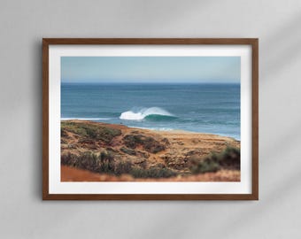 Pedra Branca, Ericeira, Portugal - Fine Art Big Wave Surf Poster, Beachy Wall Art, Aesthetic Print Photography