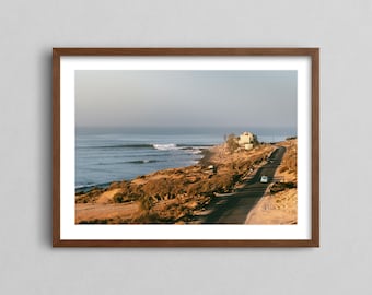 Morocco Print - Anchor Point, Taghazout, Agadir, Morocco - Fine Art Wave Print, Beachy Surf Wall Art Poster, Aesthetic Print Photography