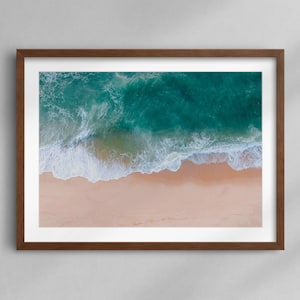 São Julião, Ericeira, Portugal III - Cartel de surf de olas grandes de bellas artes, arte de pared playero, fotografía de impresión estética, foto aérea de playa