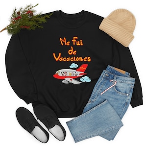 Bad Bunny Me Fui de Vacaciones Disney Mickey and Friends Travel Unisex Heavy Blend Crewneck Sweatshirt