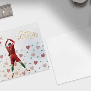 Cristiano Ronaldo *Digital* Valentines Day Card Football/Soccer (Instant Download)