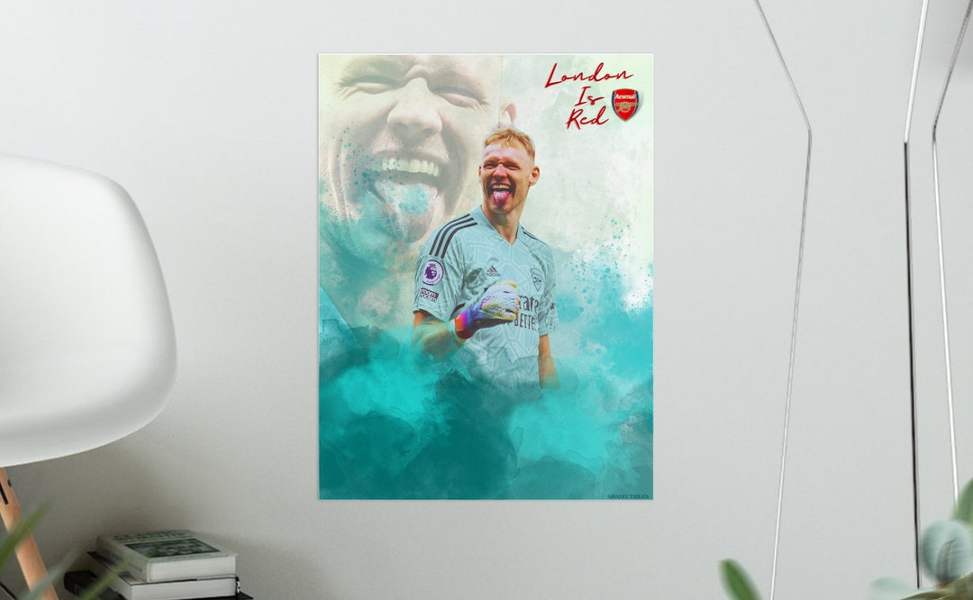 Aaron Ramsdale London is RED digital Poster Football/soccer instant