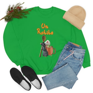 Bad Bunny Un Ratito Disney Ratatouille Remy Unisex Heavy Blend Crewneck Sweatshirt