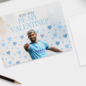 Sergio Aguero *Digital* Valentines Day Card Football/Soccer (Instant Download)