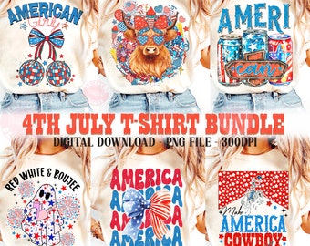4th Of july Bundle Png, 4th of july Sublimation png, USA Png, America Png, Western 4th of july, Independence Day, Patriotic png, Png Bundle