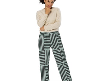 All-over print unisex wide-leg pants