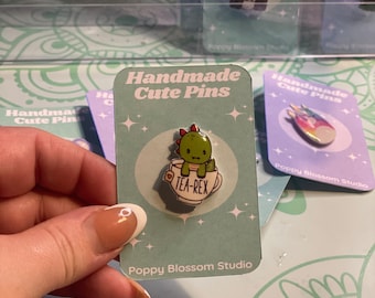 Handmade Tea-Rex pin