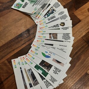 School PACK 4 Root Cause 20 educatieve flashkaarten ter ondersteuning van het welzijn van kinderen, emotionele geestelijke gezondheid in de buitenlucht, bosschool