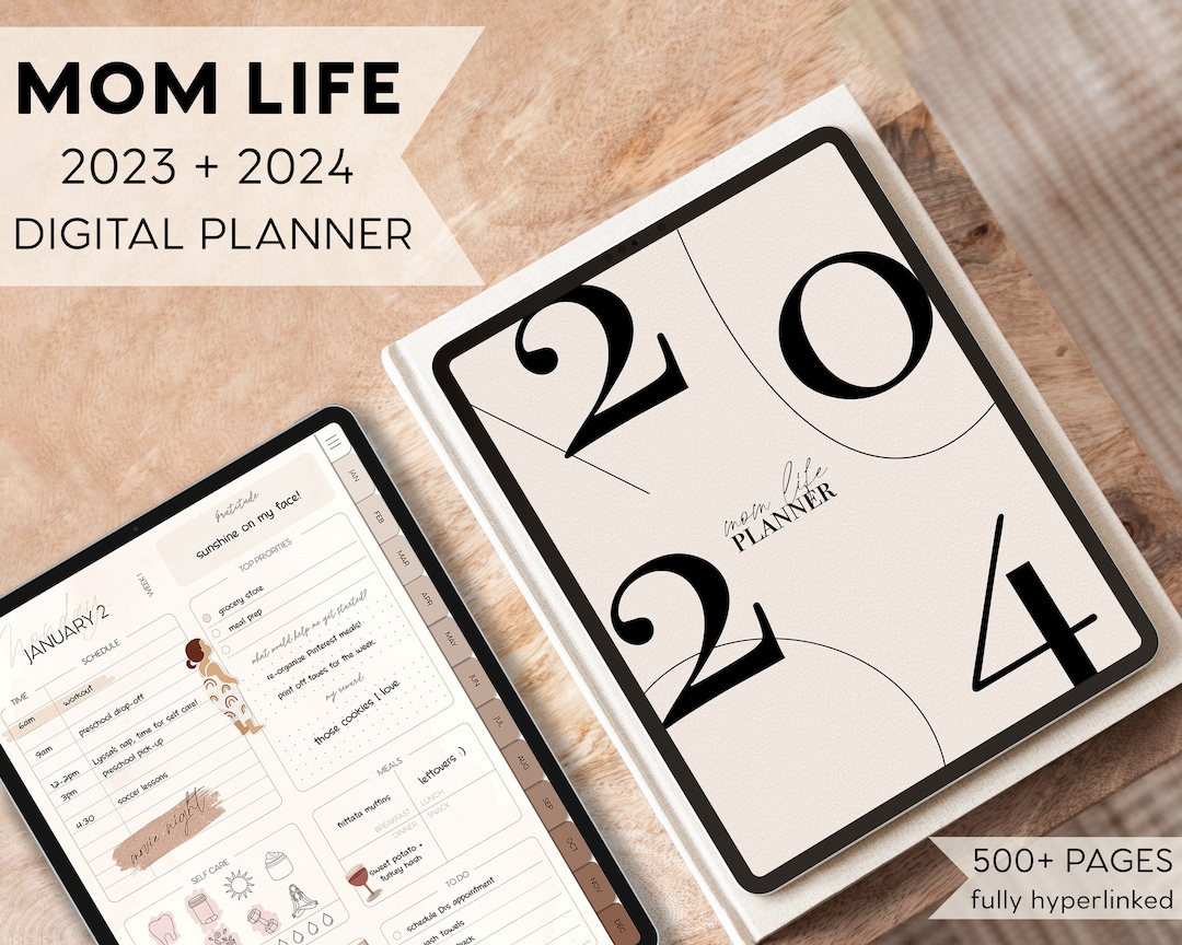 2024 Mom Life Digital Planner 2023 Aesthetic Planner for iPad Android ...