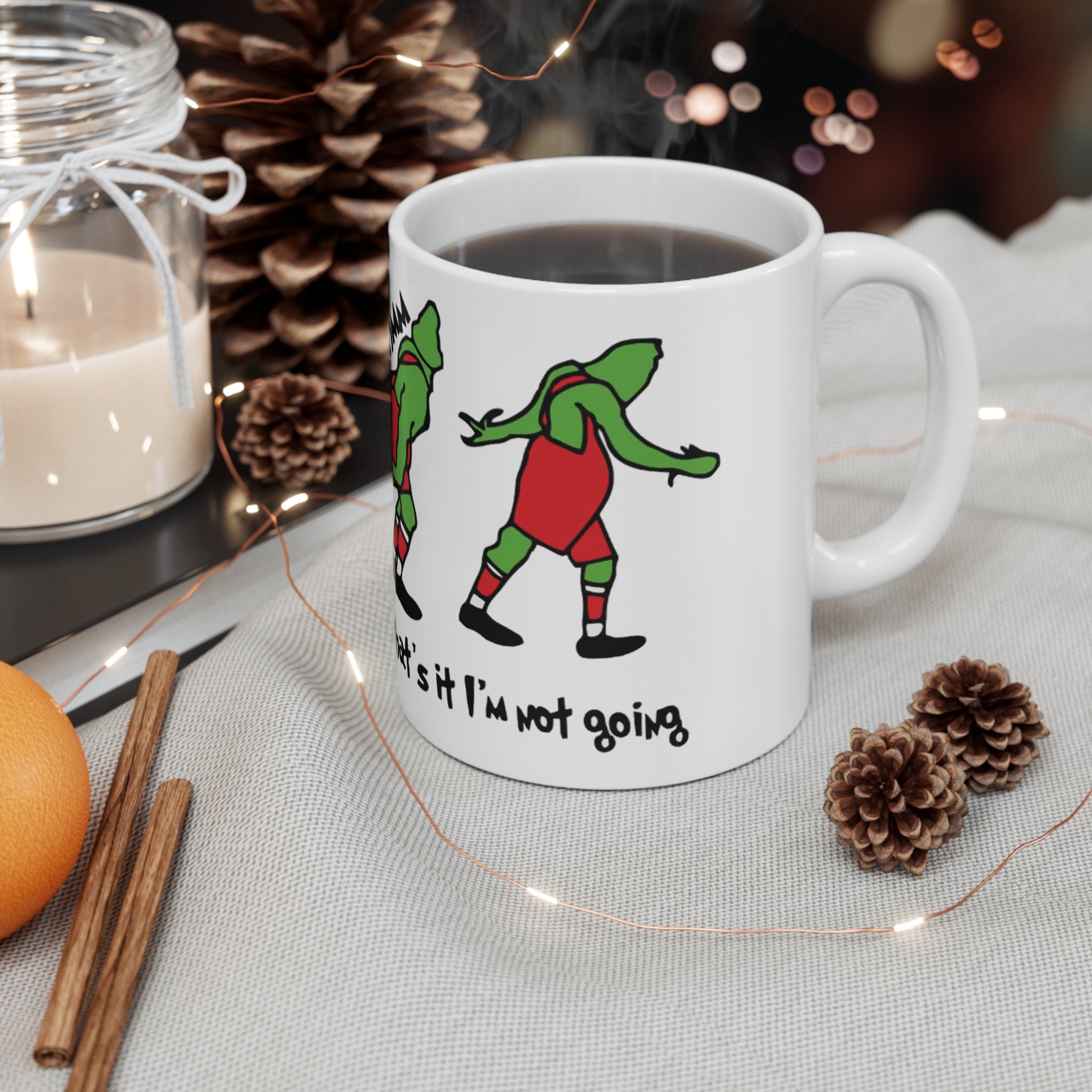 Funny Grinch Cup of F*ckoffee Christmas Mug - Teeholly