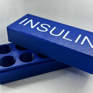Förvaringslåda för insulin i kylskåp (10 flaskor) med eller utan lock Förvaringslåda för insulin för typ 1-diabetes