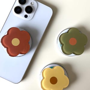 Cute flower Phone Grip, trendy phone holder, accessories, kindle holder, magsafe