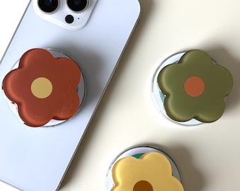 Cute flower Phone Grip, trendy phone holder, accessories, kindle holder, magsafe