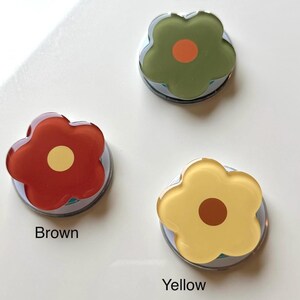 Simple and Glossy Flower, Cute Phone Holder, Clear phone grip, Flower Phone Accessories afbeelding 9