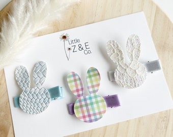 Easter Bunny Alligator Clip | Toddler Easter Hair Accessories