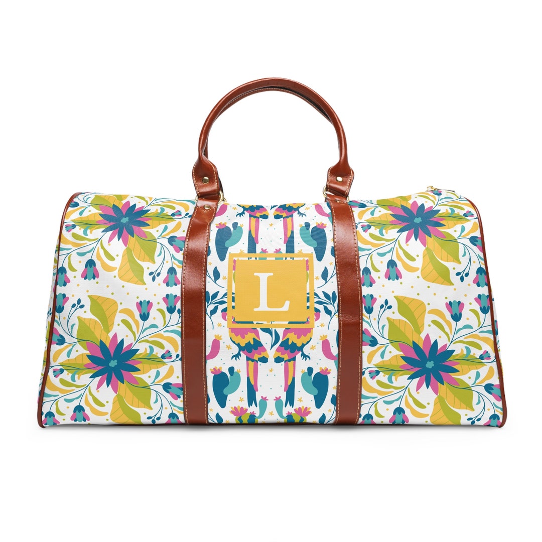 Custom Otomi Waterproof Travel Bag, Mexican Style Design Personalized ...