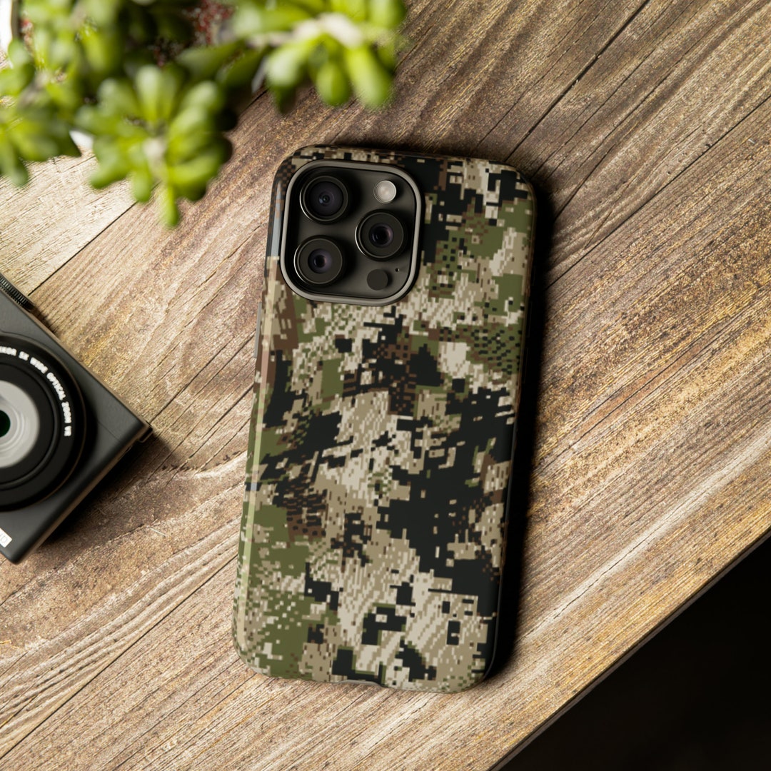 IPhone 15, Galaxy and Pixel Camo Tough Cases With Sitka Subalpine