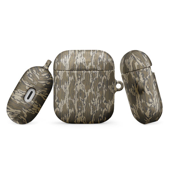 Camo Case Cover for AirPods In Real Old School Hunting Camouflage Bottomland