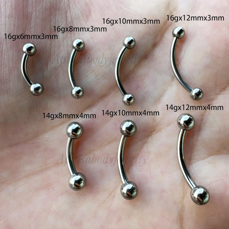 16g 14g Externally Threaded Implant Grade Titanium Silver Titanium ...