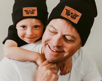 Custom Engraved Top Dad Top Grandpa Father's Day Gift Family Matching Gift Idea For Papa BEANIE