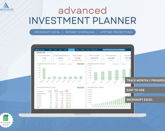 Advanced investment planner using Microsoft Excel