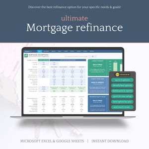 Analisi definitiva del rifinanziamento del mutuo - Microsoft Excel - Analisi del rifinanziamento - Gestore della riduzione del debito - Rimborso del prestito
