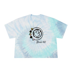 Blink 182 Women's Tie-Dye Crop Tee