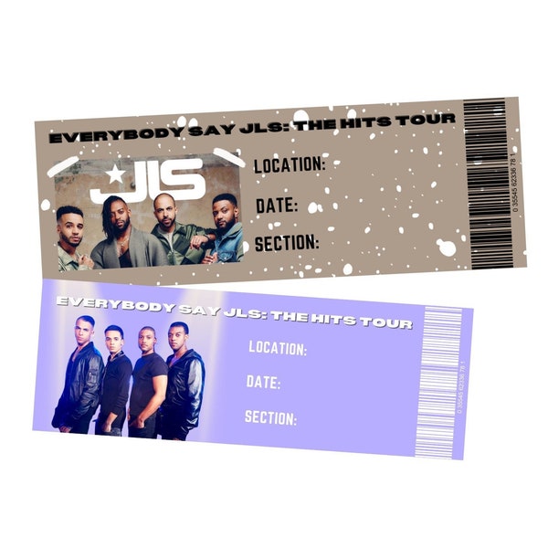 JLS Concert Ticket - The Hits Tour 2023