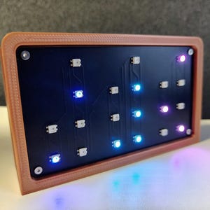 Horloge binaire #fullColor #WS2812 #wendlersclock