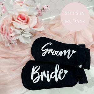 Cozy Bride & Groom Socks | Couple Socks | Bride and Groom | Bride Socks | Groom Socks | Wedding Accessory