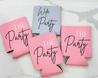 Bachelorette Koozie | Bachelorette Party Can Cooler | Hen Party Favors | Wife of the Party | The Party Can Cooler | Bach & Boozy Koozie