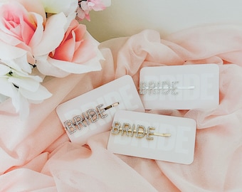 Bridal Hair Clip | Bride to Be Accessories | Bride Hair Clip | Diamond Bride Clip | Hen Party | Bachelorette Party