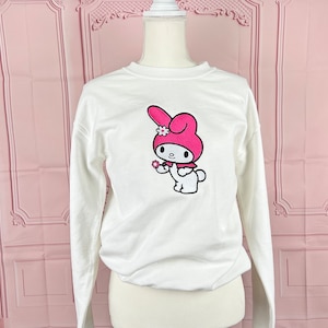 Embroidered kitty sweater