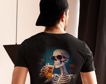 Dead Thirsty Halloween T-Shirt – Skull Craft Beer Design