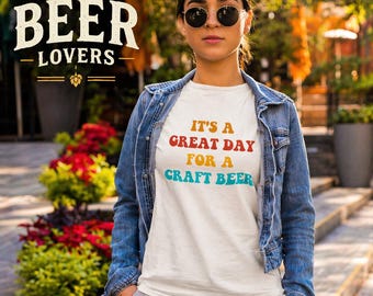 Craft Beer Shirt | Retro Typography Brewery Tee, Beer Lover Gift