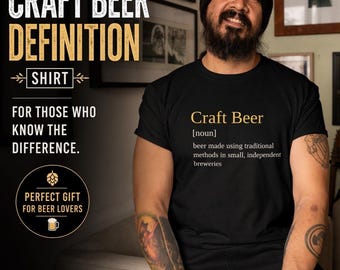 Craft Beer Definition Shirt - Funny IPA Brewery Tee for Enthusiasts