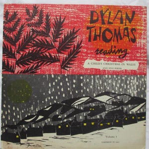 Reading Volume 1 Dylan Thomas 1957 LP, Album, Mono, Abb