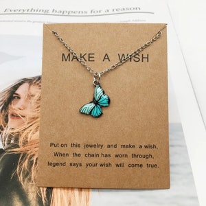 Make a wish handmade pendant necklace