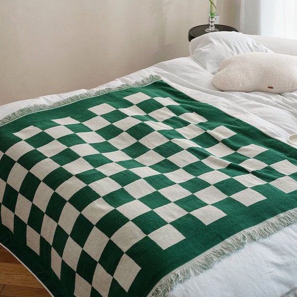 Checkered Blanket Etsy