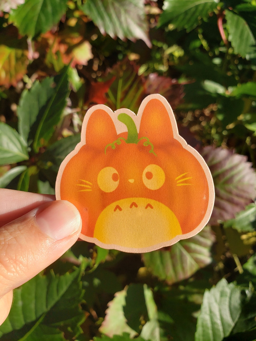 Pumpkin Tororo Sticker Decal Cute Halloween Fall Gift Bunny Cat ...