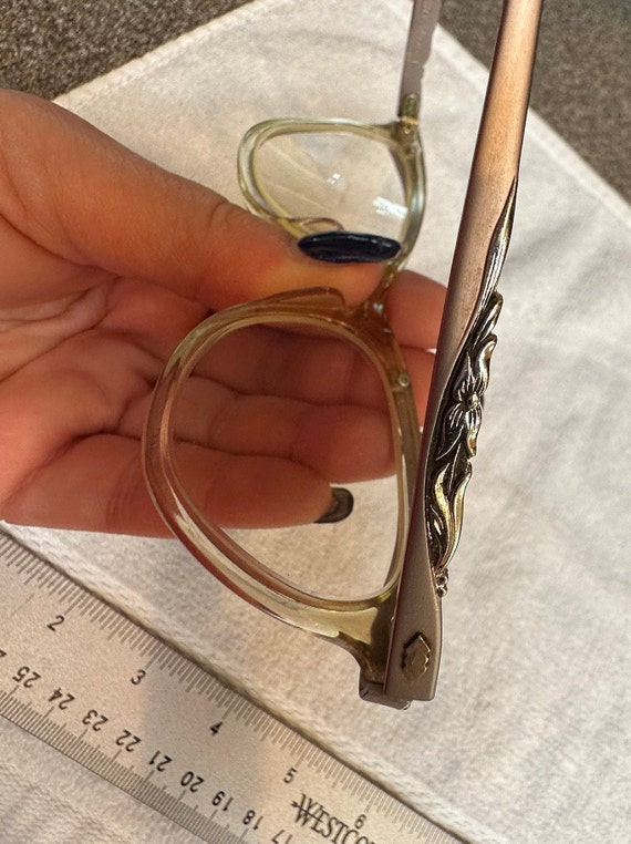 Vintage metal eyeglass frames - image 4
