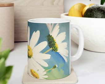 Daisy Coffee and Tea Ceramic Mug 11oz